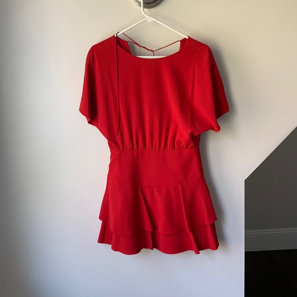 Alice and Olivia Red Mini Dress
